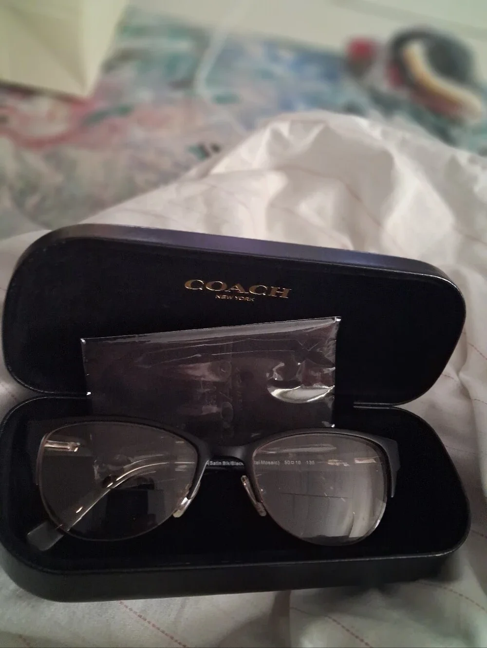 Coach Black and Tortoiseshell Women's Eyeglass Frames